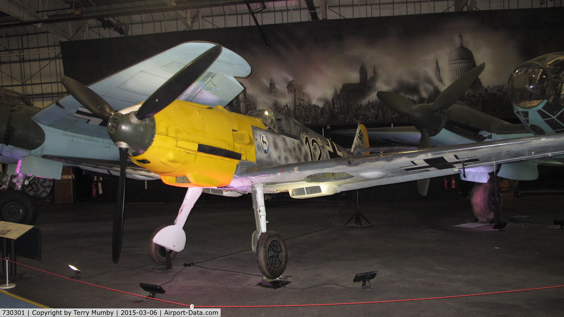730301, Messerschmitt Bf-110G-4/R6 C/N 730301, Took this Photograph on a visit to Hendon Air Museum on 6th March 2015