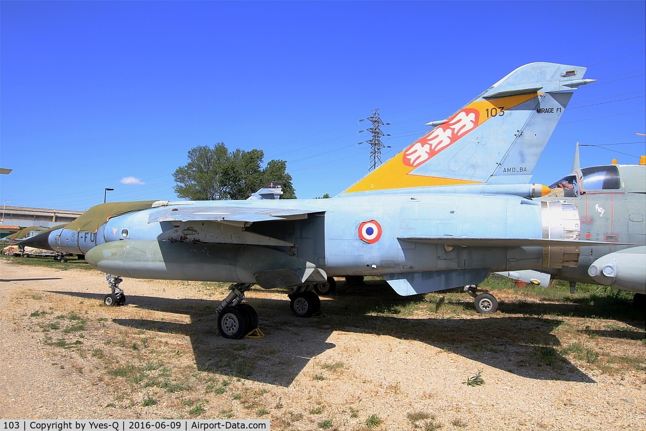 103, Dassault Mirage F.1C C/N 103, Dassault Mirage F.1C, preserved at 