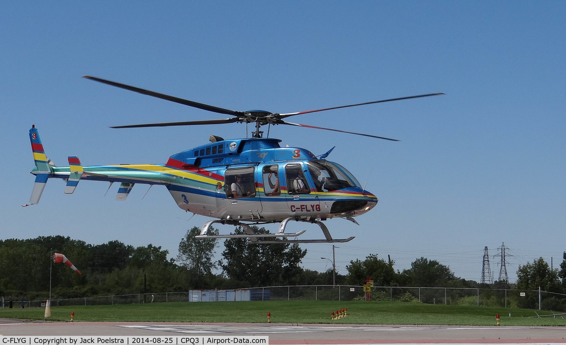 C-FLYG, 1996 Bell 407 C/N 53033, Bell 407 of Niagara Helicopters at Niagara Heliport