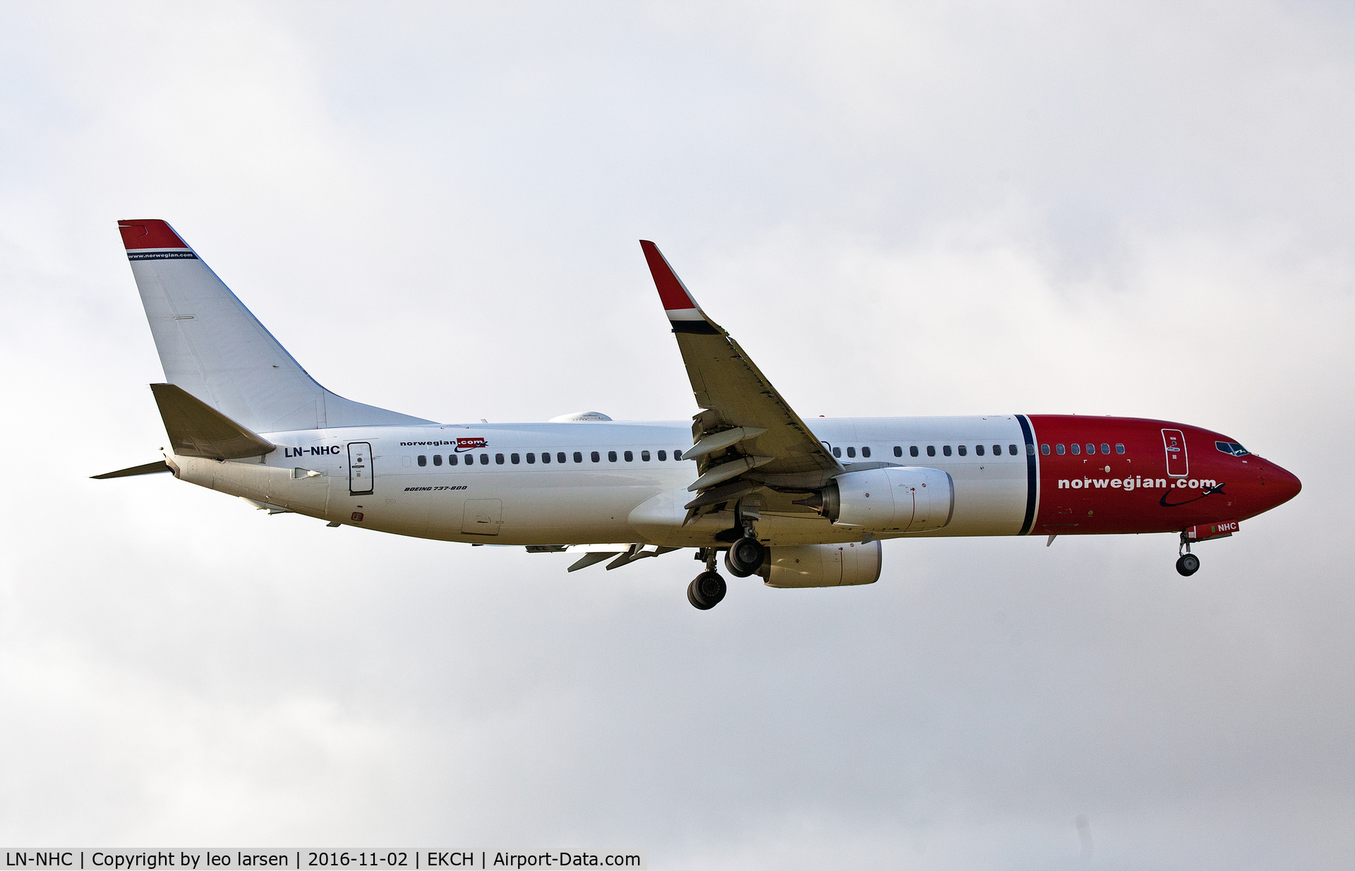 LN-NHC, 2014 Boeing 737-8JP C/N 41128, Copenhagen 2.11.16