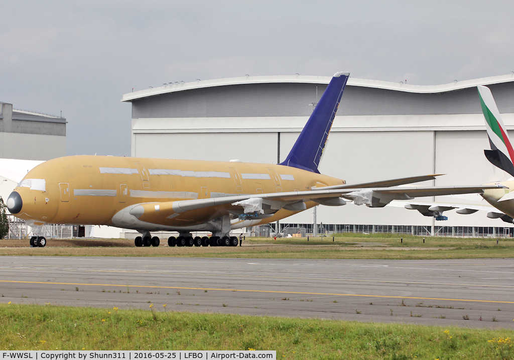 F-WWSL, 2014 Airbus A380-841 C/N 0162, C/n 0162 - Was in basic Skymark Airlines but ntu... now stored with minus parts removed... Planned for Emirates and modified as an A380-842