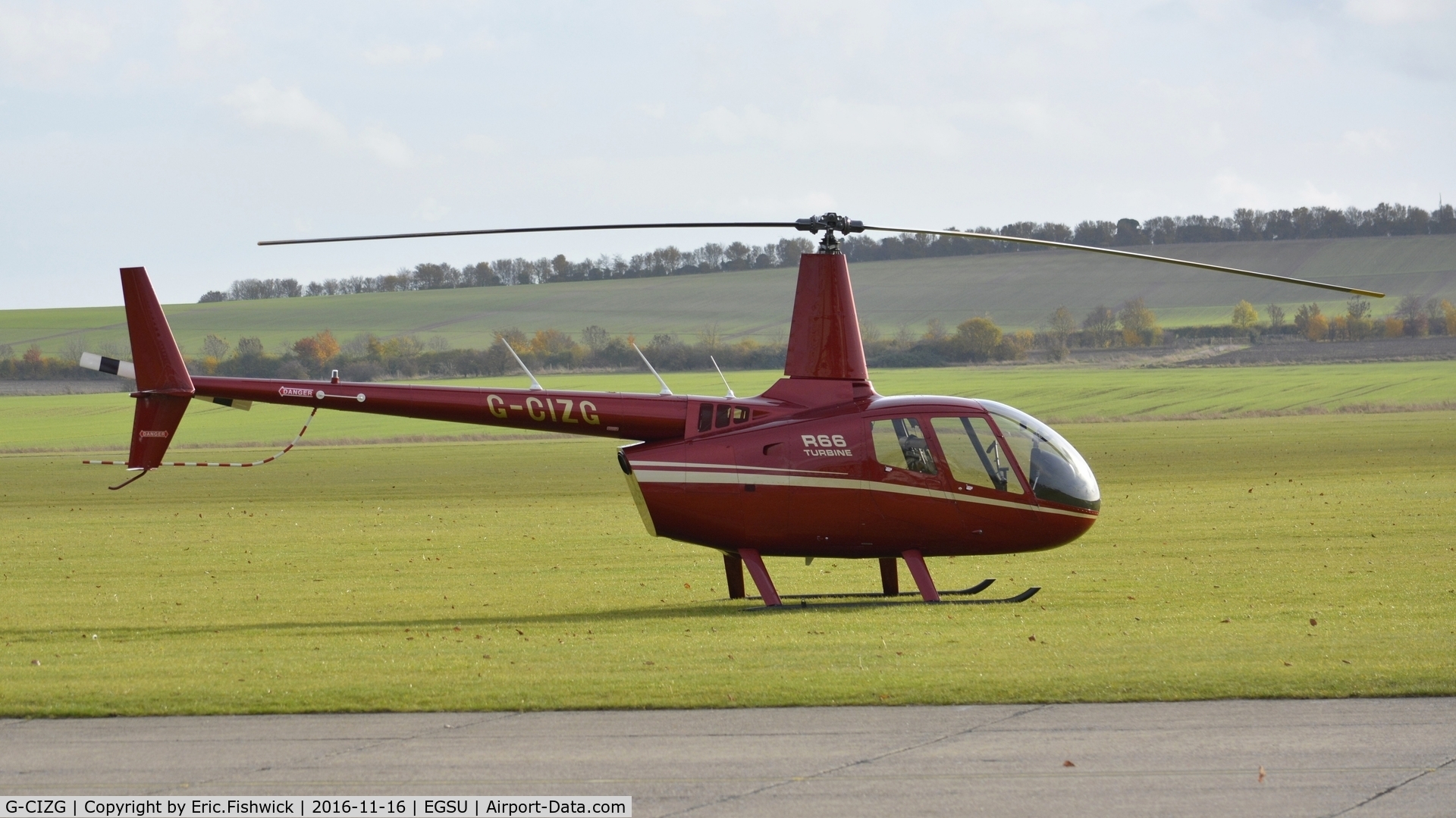 G-CIZG, 2016 Robinson R66 Turbine C/N 0698, 3. G-CIZG visiting The Imperial War Museum, Duxford.