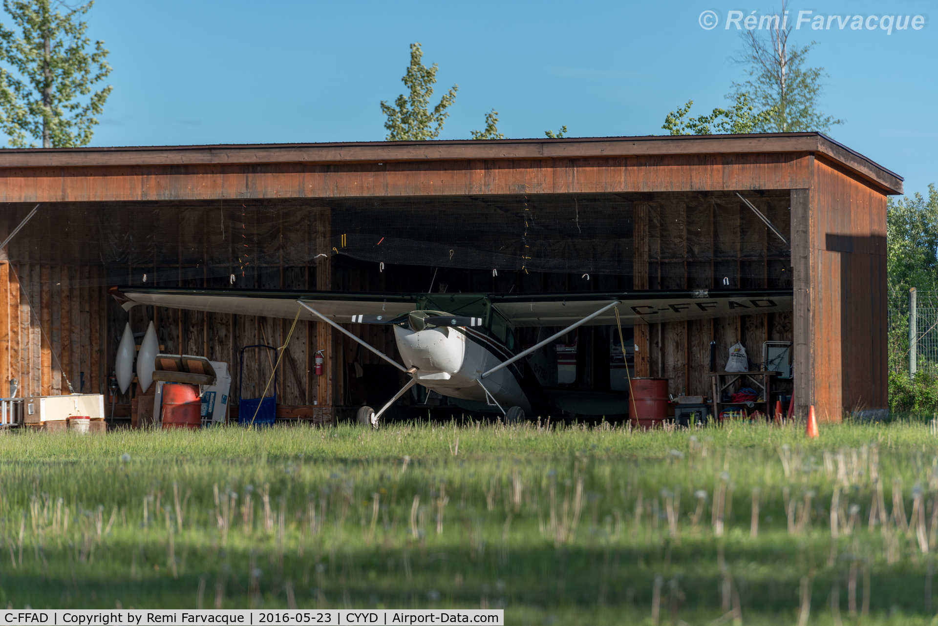C-FFAD, 1951 Cessna 170B C/N 20651, In private hangar. Angle shot.