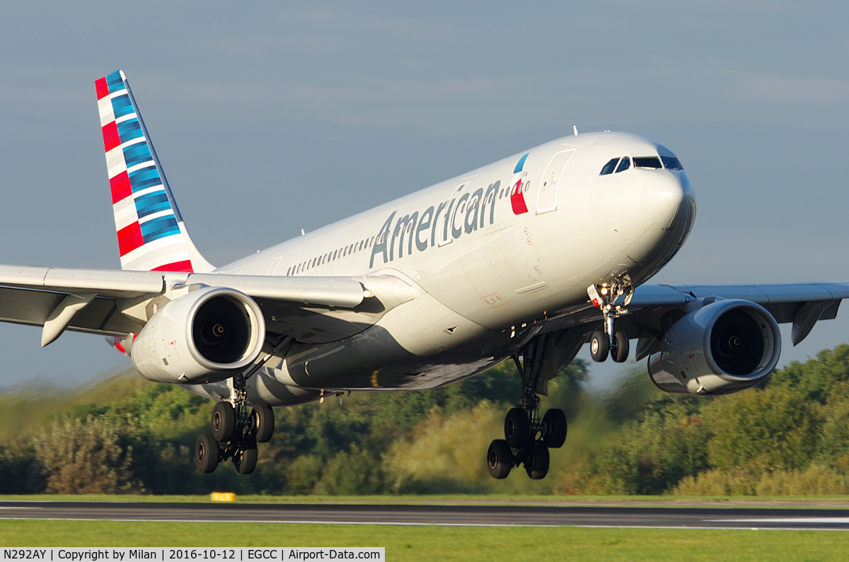 N292AY, 2014 Airbus A330-243 C/N 1512, AA734 from Philadelphia landing 05R