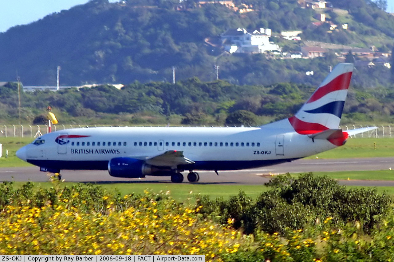 ZS-OKJ, 1986 Boeing 737-376 C/N 23487, Boeing 737-376 [23487] (Comair/British Airways) Cape Town Int'l~ZS 18/09/2006