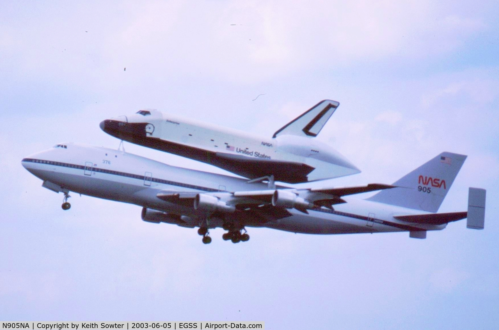 N905NA, 1970 Boeing 747-123 C/N 20107, Landing at Stansted
