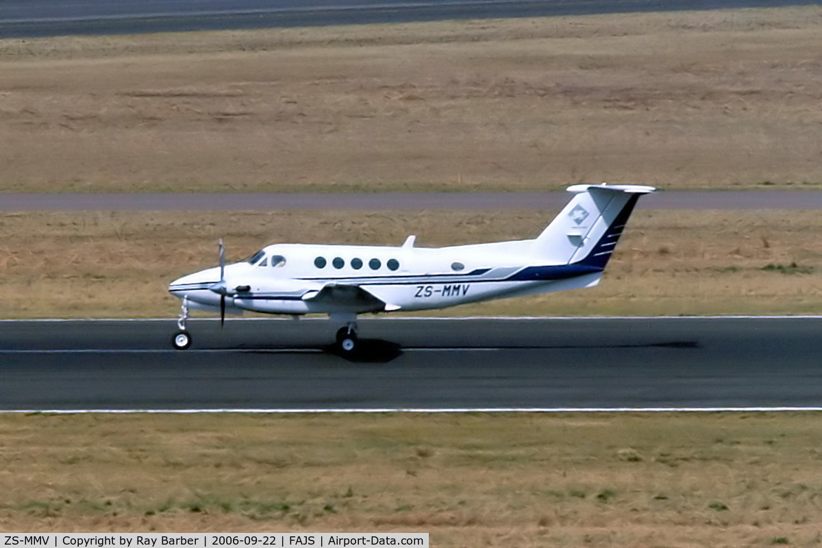 ZS-MMV, 1989 Beech B200 King Air C/N BB-1318, Beech B200 Super King Air [BB-1318] Johannesburg Int~ZS 22/09/2006
