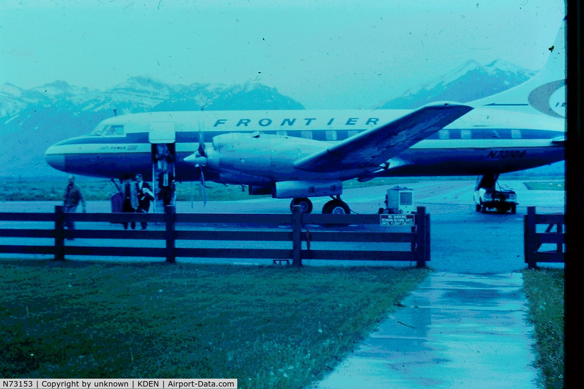 N73153, 1955 Convair 580 C/N 179, Found slide from auction. Denver 1965