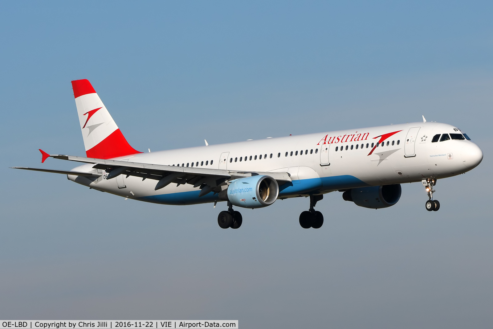 OE-LBD, 1998 Airbus A321-211 C/N 920, Austrian Airlines