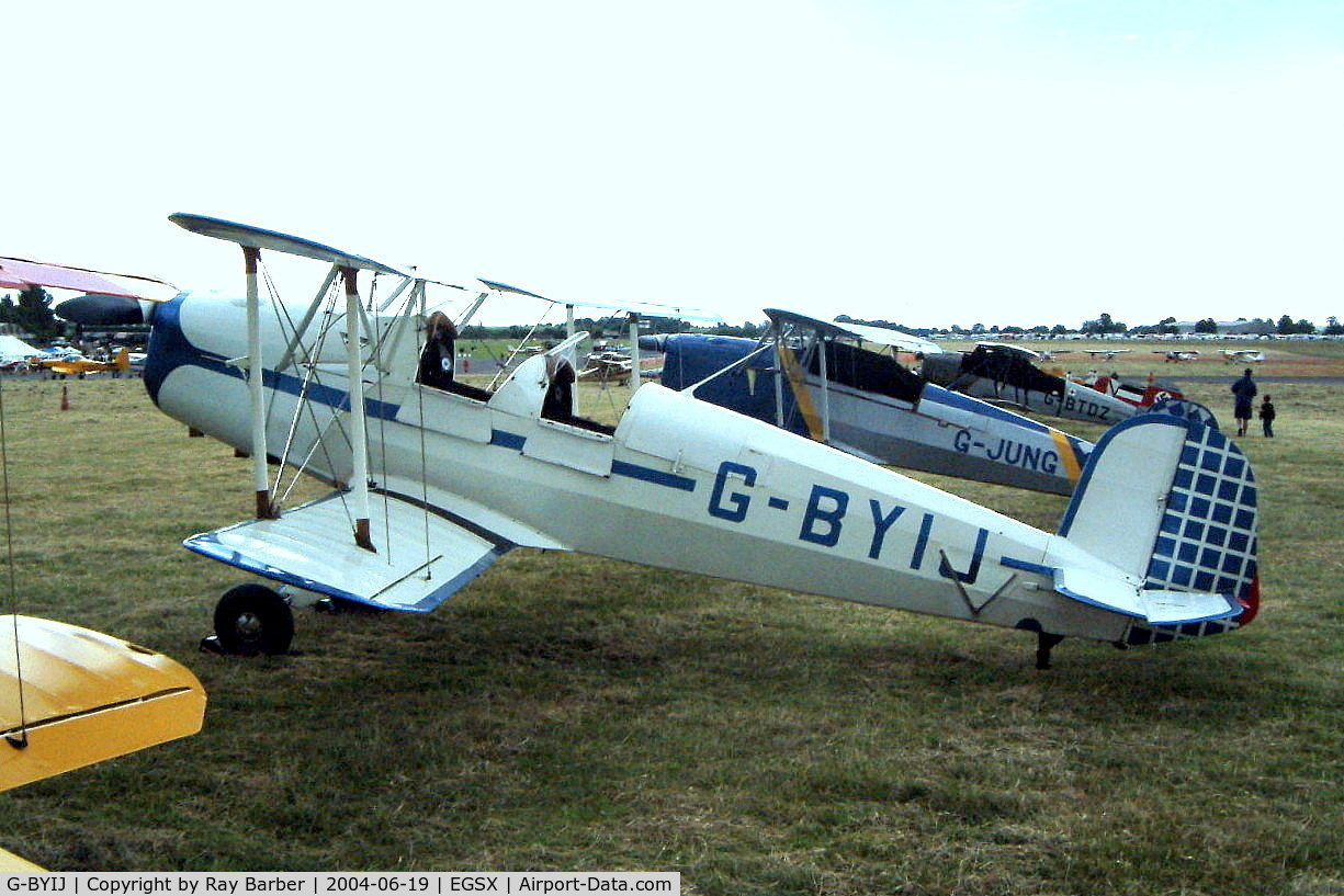 G-BYIJ, 1954 CASA 1-131E Series 2000 C/N 2110, CASA 1.131E Jungmann [2110] North Weald~G 19/06/2004