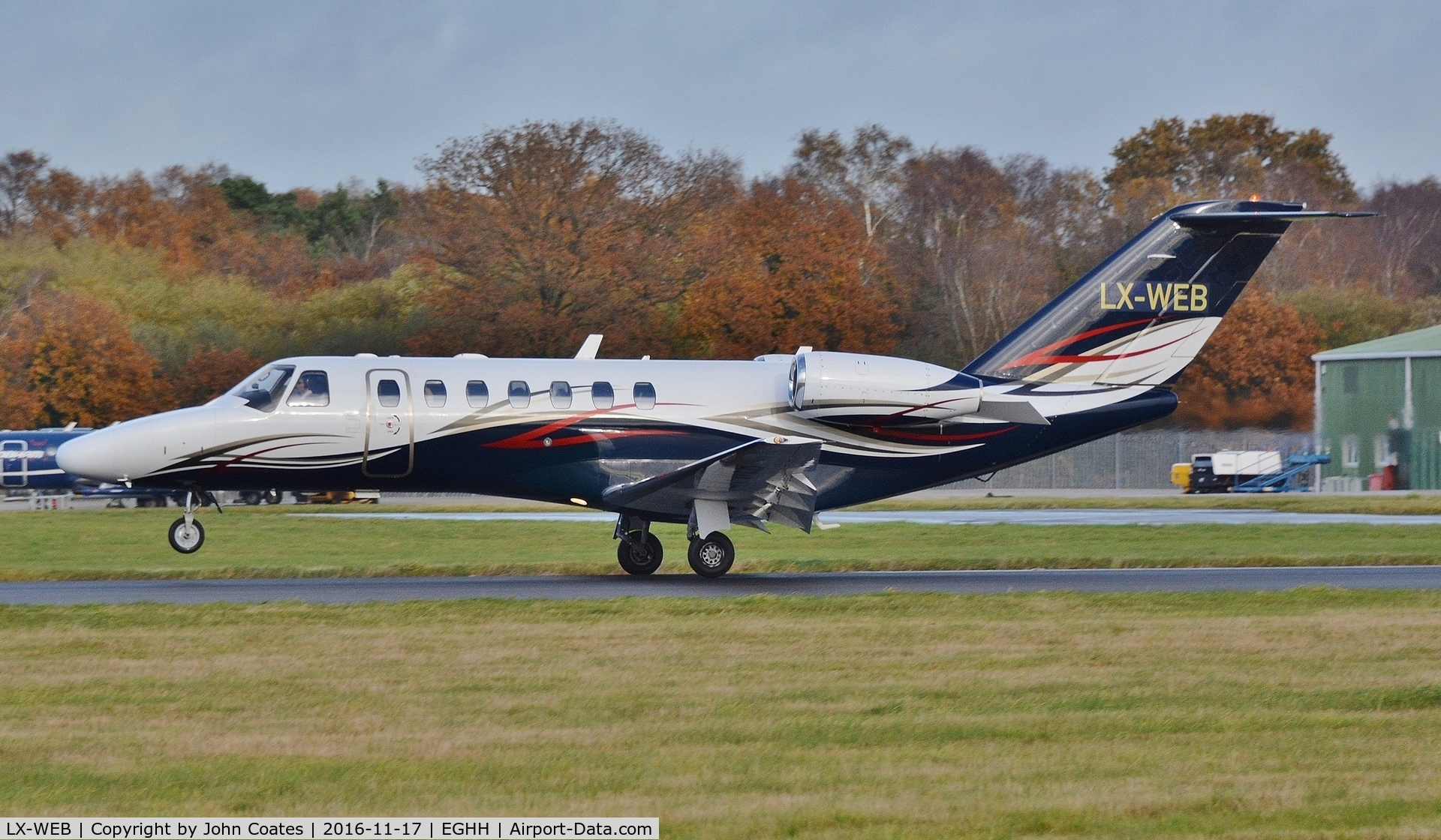 LX-WEB, 2007 Cessna 525B CitationJet CJ3 C/N 525B-0173, Arriving for a day at Signatures