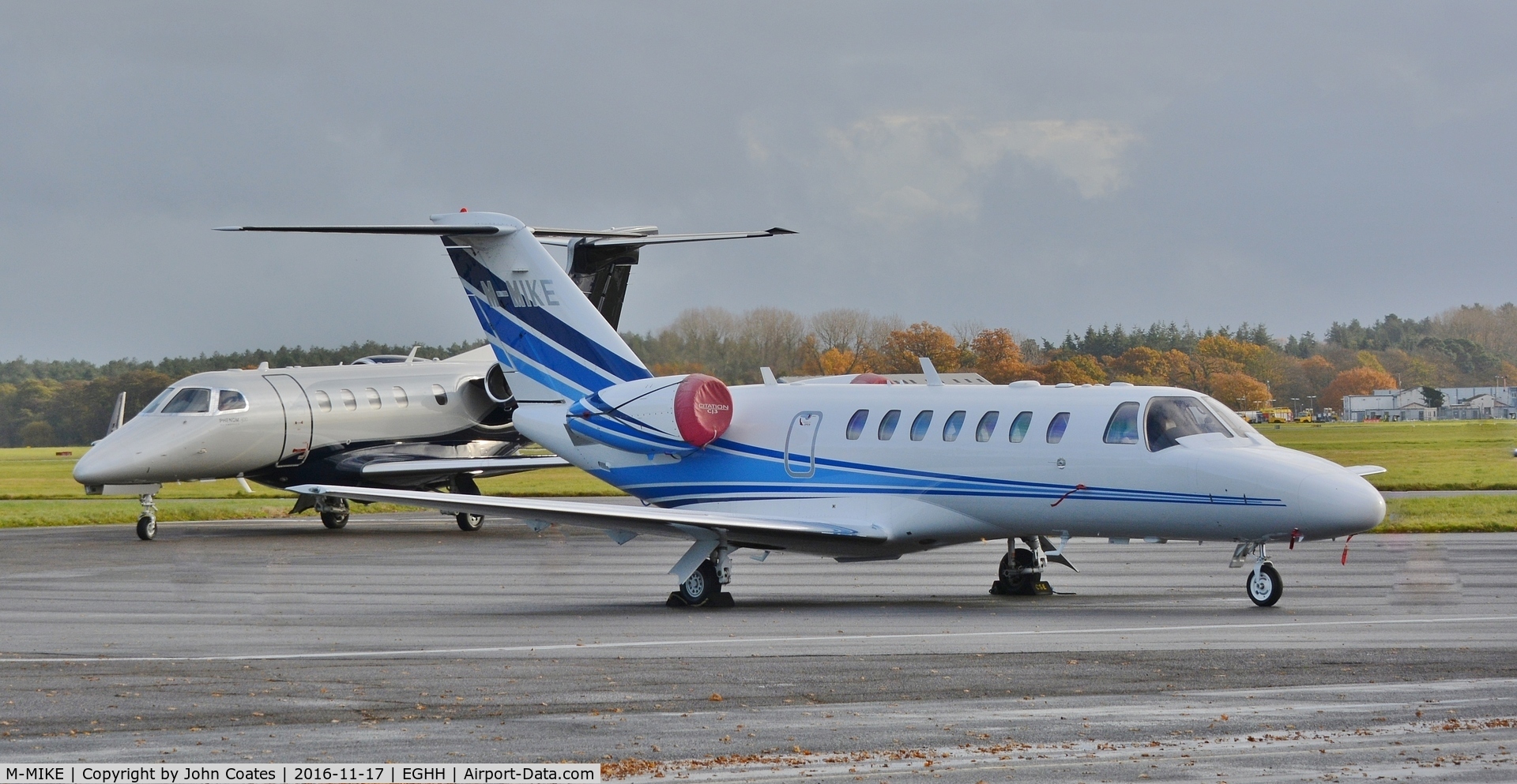 M-MIKE, 2008 Cessna 525B CitationJet CJ3 C/N 525B-0280, Parked at CSE