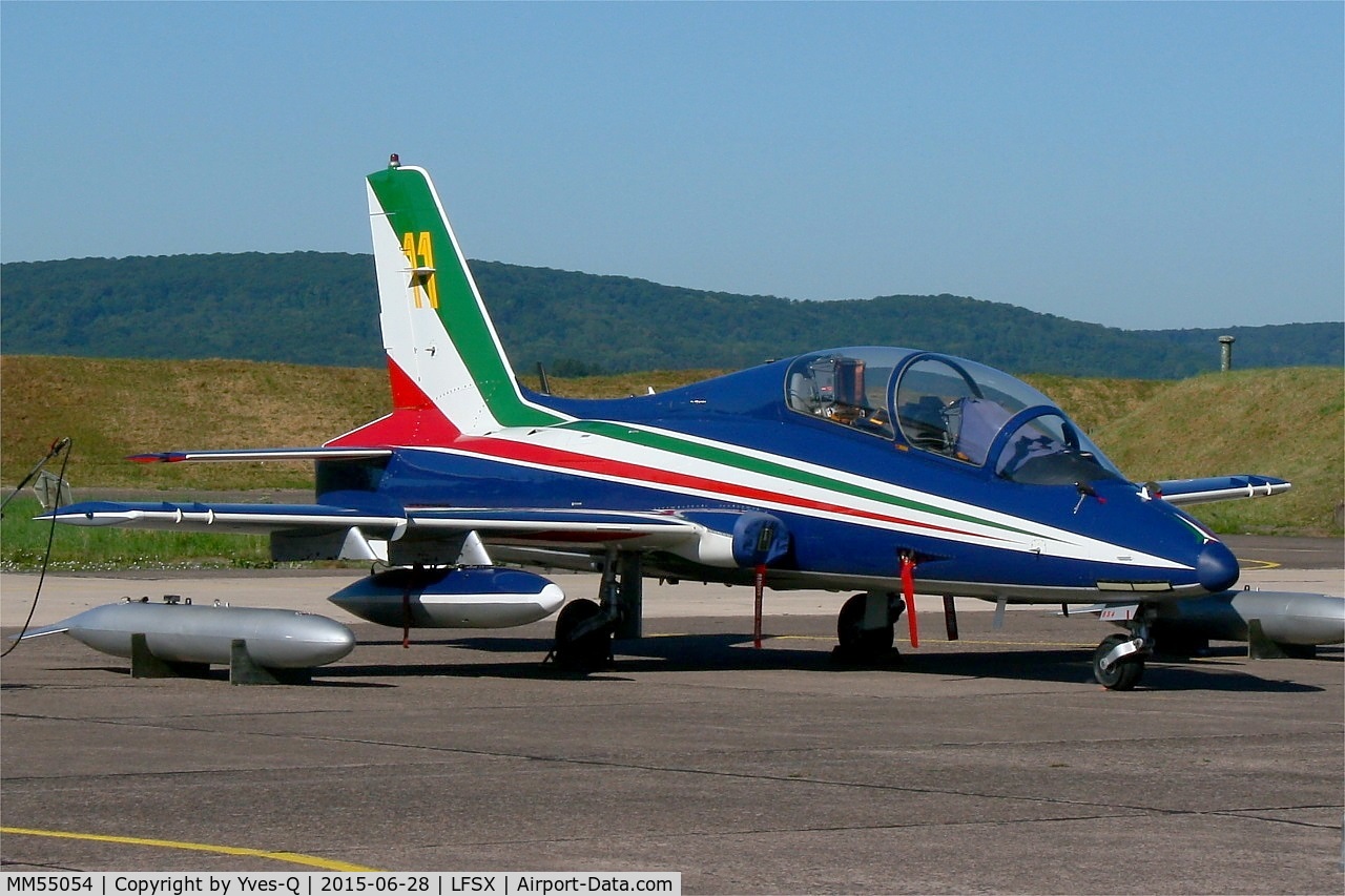 MM55054, Aermacchi MB-339PAN C/N 6848/188/AA085, Italian Air Force Aermacchi MB-339PAN, N°11 of Frecce Tricolori Aerobatic Team 2015, Luxeuil-Saint Sauveur Air Base 116