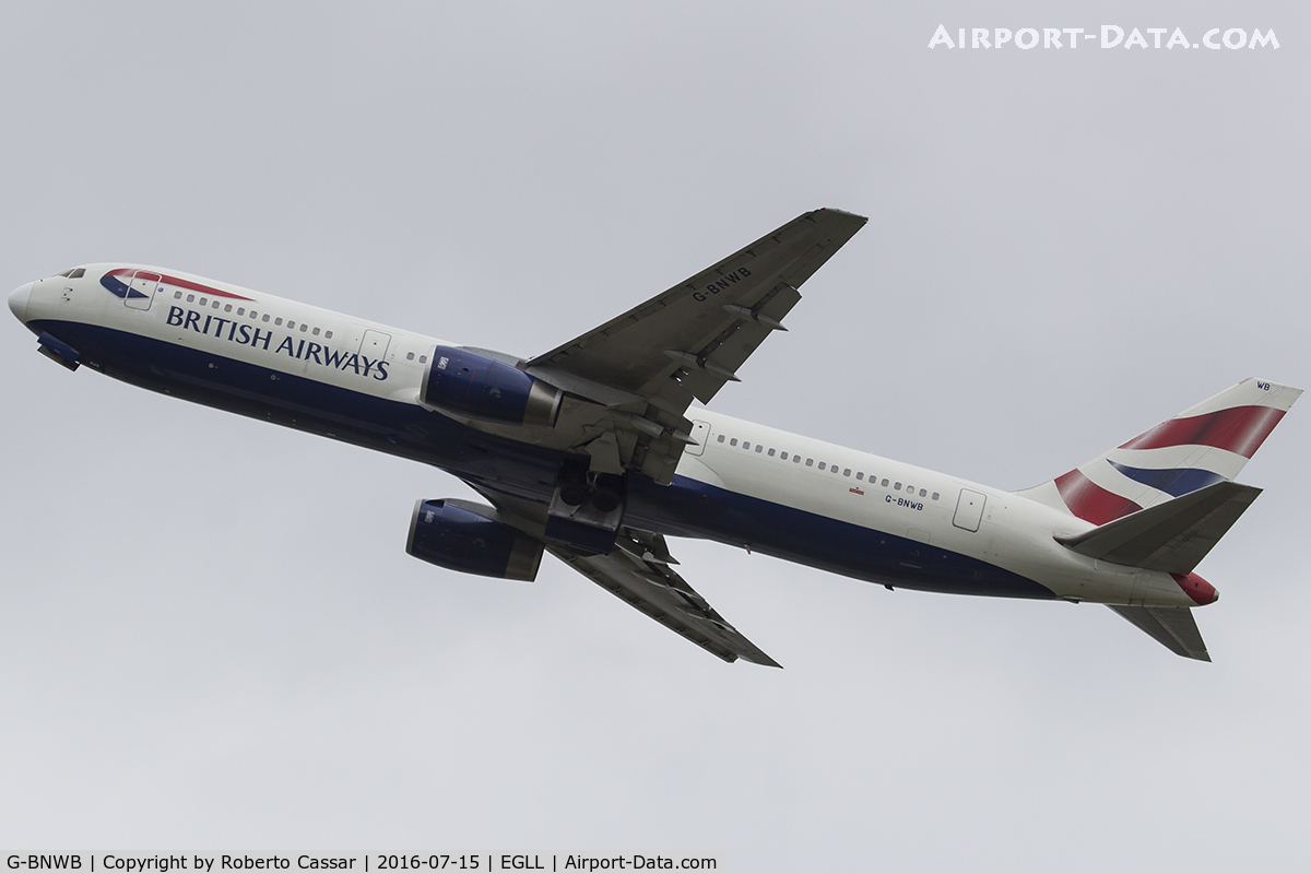 G-BNWB, 1989 Boeing 767-336 C/N 24334, Heathrow 2016