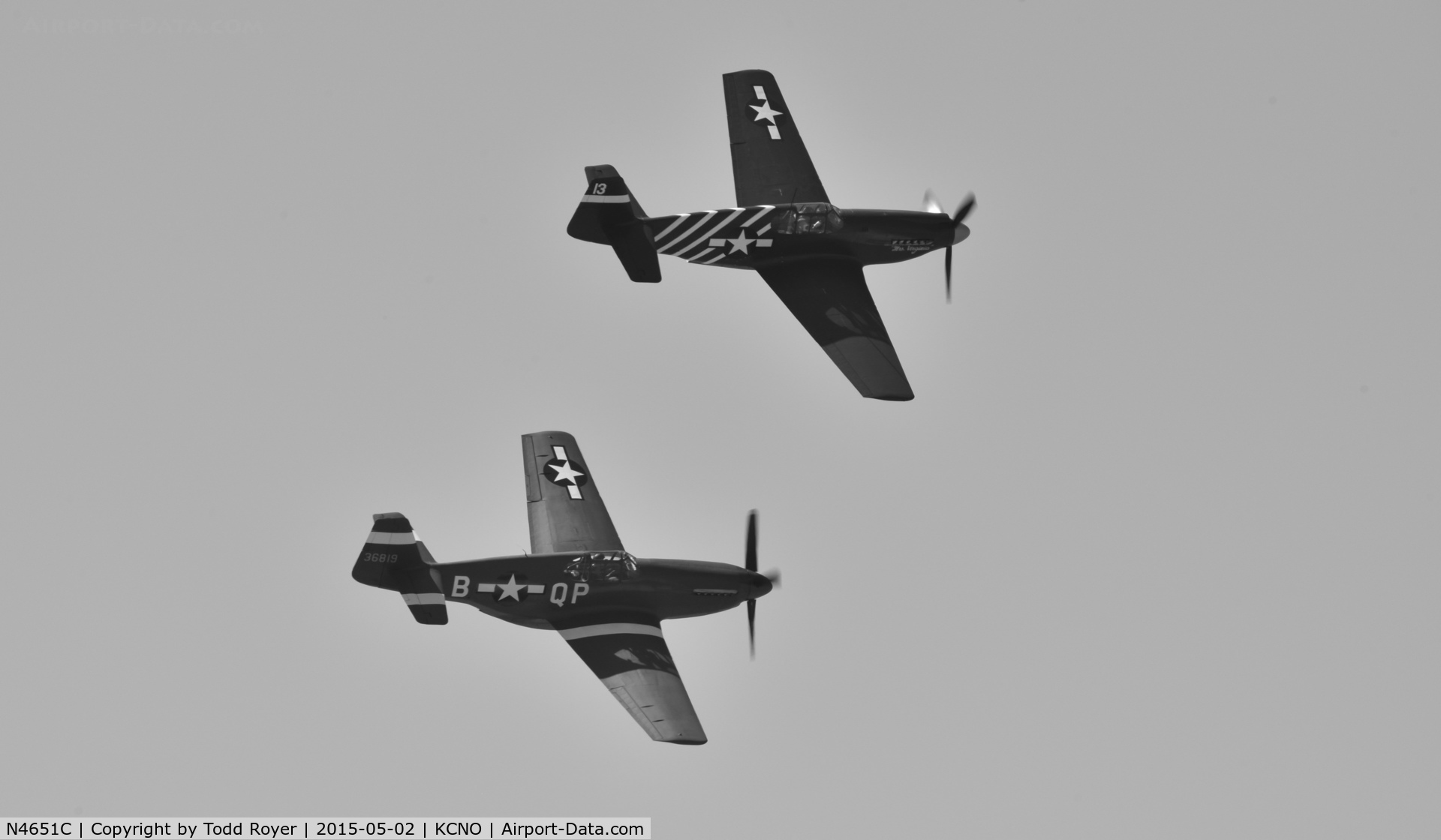 N4651C, 1943 North American P-51C-10 Mustang C/N 104-26688, Flying at the Planes of Fame Airshow