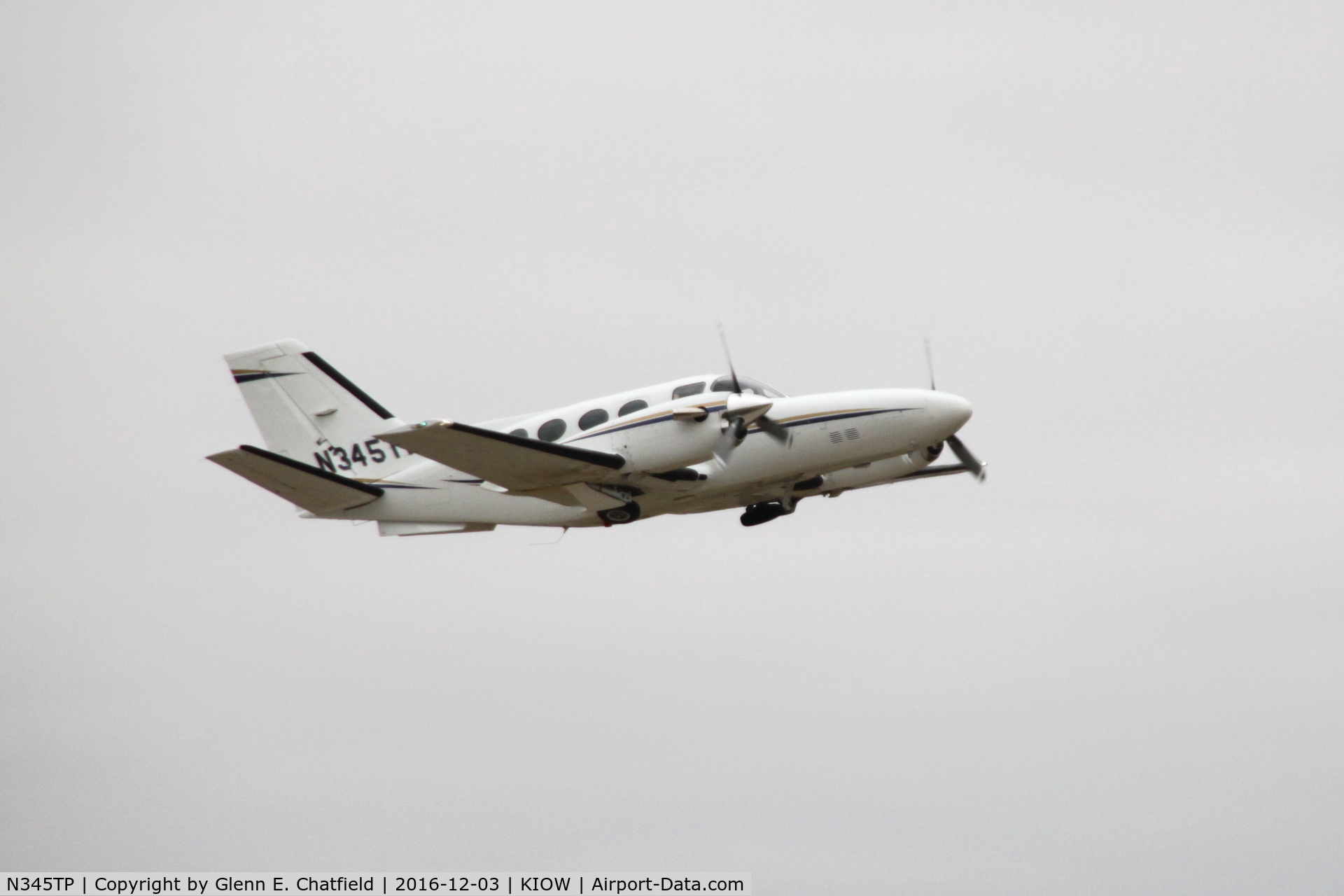 N345TP, Cessna 425 Corsair C/N 425-0005, Departing Runway 7