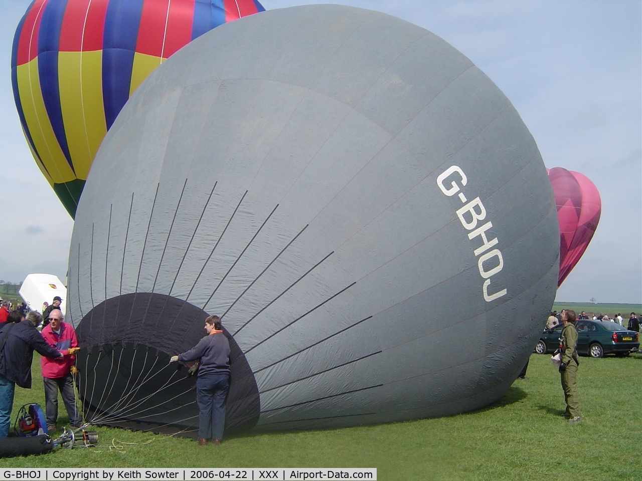 G-BHOJ, Colt Balloons Ltd COLT 12A C/N 80, Kelmarsh Hall Inflation Day