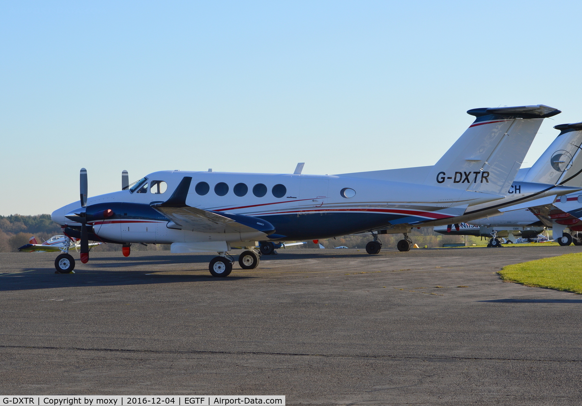 G-DXTR, 1986 Beech B200 Super King Air King Air C/N BB-1244, BEECH B200 Super King Air at Fairoaks. Ex ZS-DEX