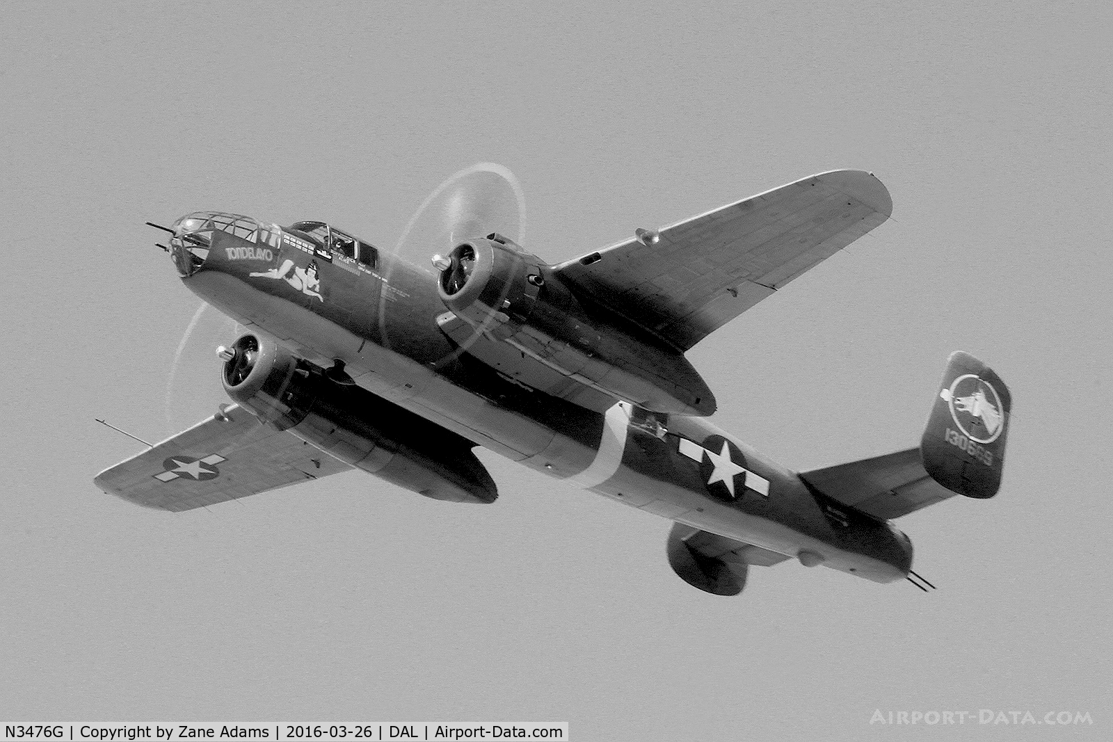 N3476G, 1944 North American B-25J Mitchell C/N 108-33257, Dallas Love Field
