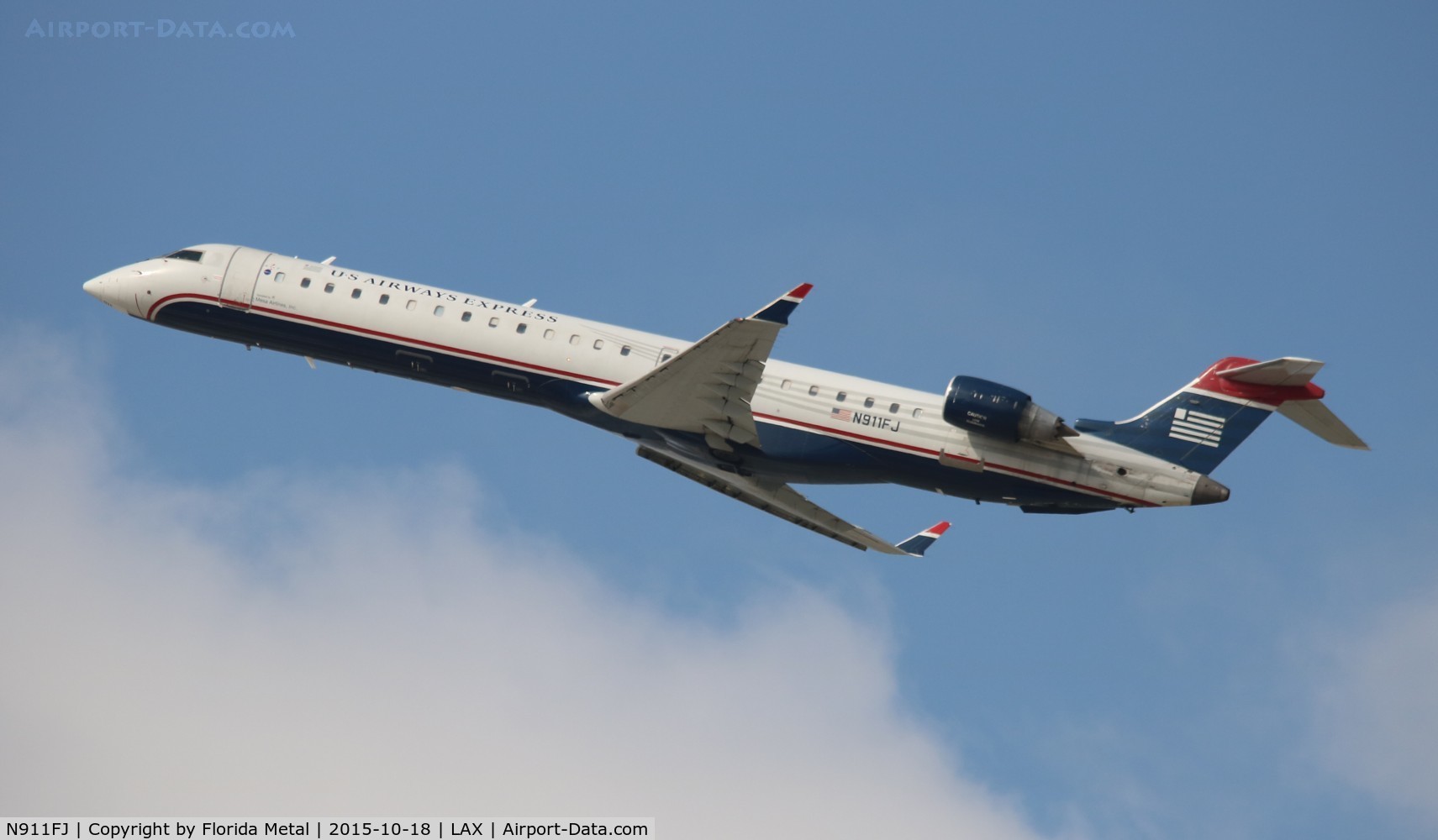 N911FJ, 2003 Bombardier CRJ-900ER (CL-600-2D24) C/N 15011, USAirways Express CRJ-900