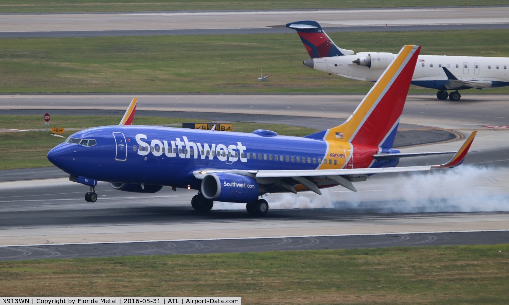 N913WN, 2008 Boeing 737-7H4 C/N 29840, Southwest