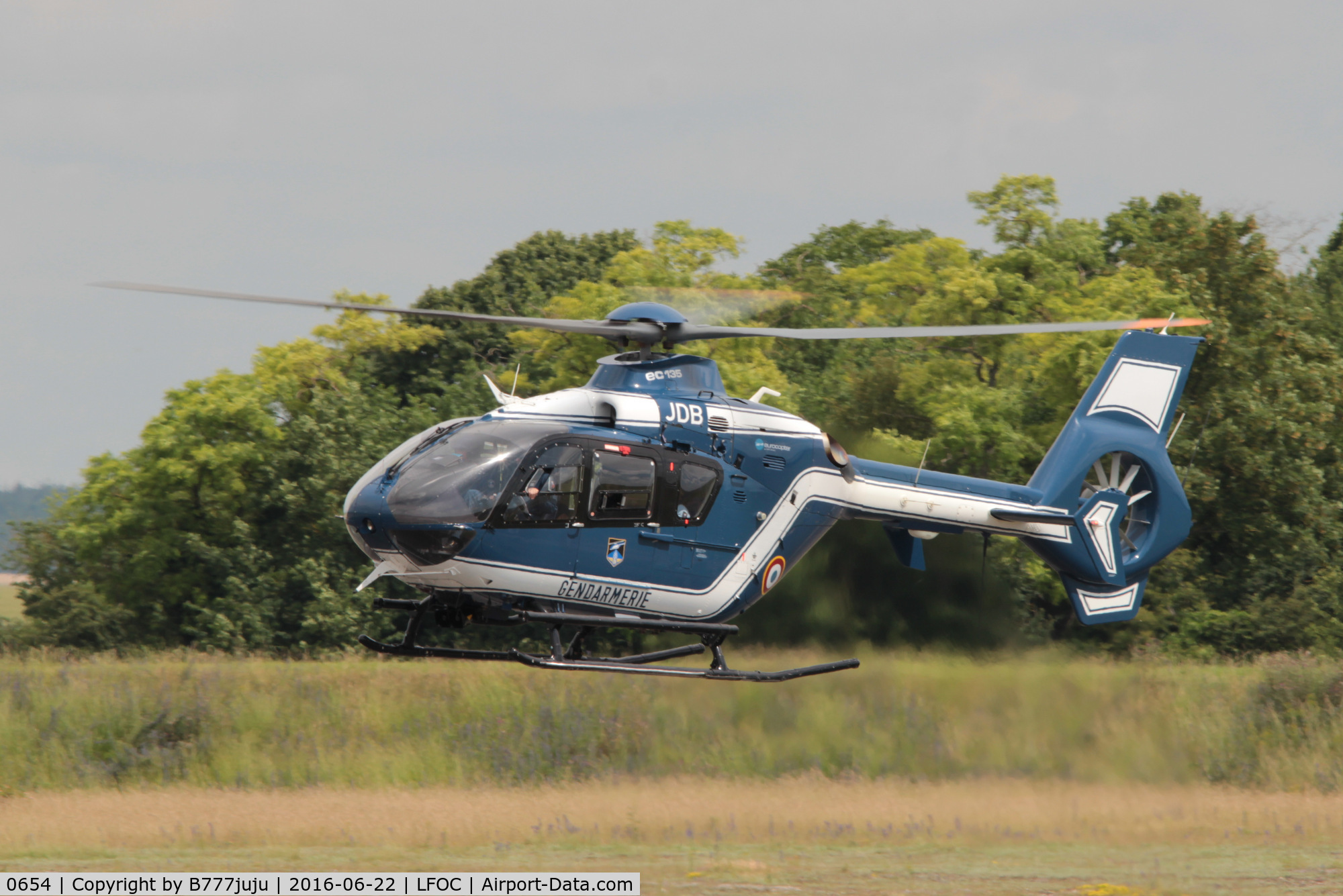 0654, 2008 Eurocopter EC-135T-2 C/N 0654, at Chateaudun