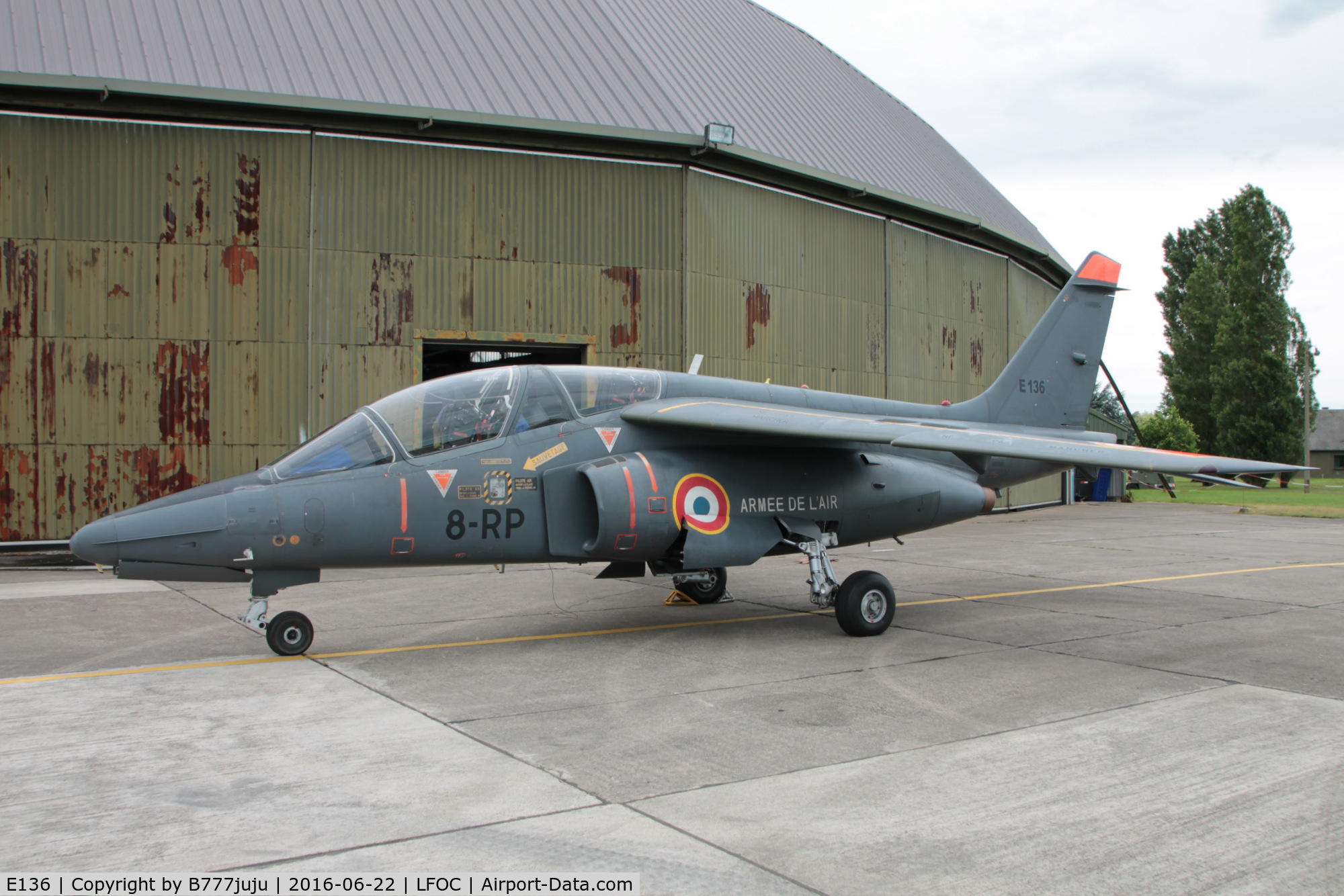 E136, Dassault-Dornier Alpha Jet E C/N E136, at Chateaudun