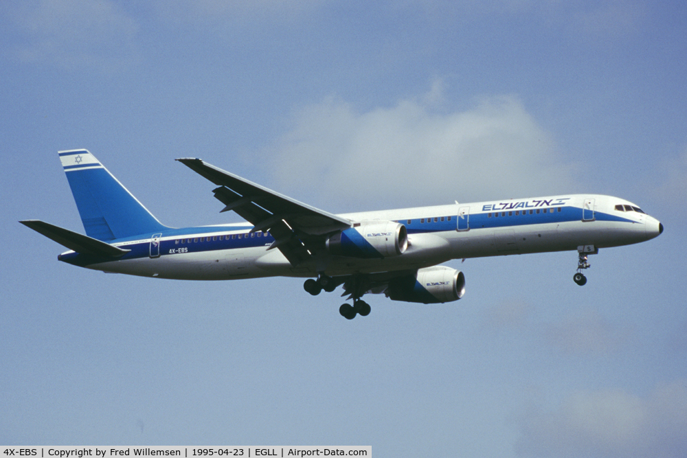 4X-EBS, 1990 Boeing 757-258 C/N 24884, ELAL