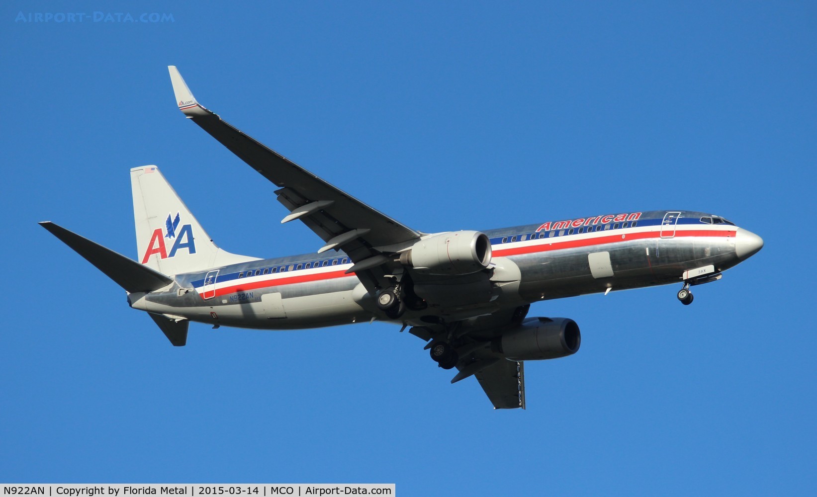 N922AN, 1999 Boeing 737-823 C/N 29523, American