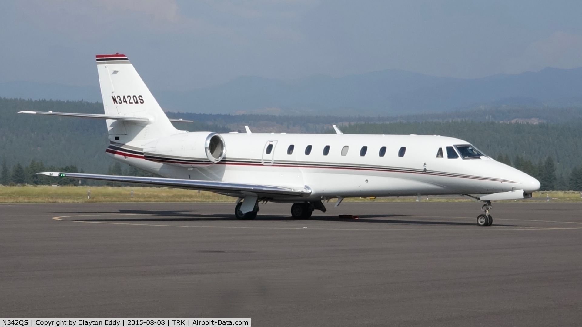 N342QS, 2008 Cessna 680 Citation Sovereign C/N 680-0214, Truckee Airport California 2015
