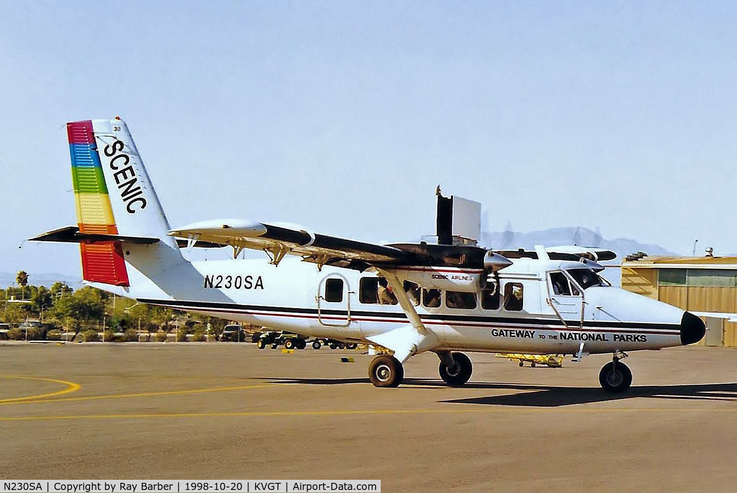 N230SA, 1980 De Havilland Canada DHC-6-300 Twin Otter C/N 692, De Havilland Canada DHC-6-300 Twin Otter [692] (Scenic Airlines) North Las Vegas 20/10/1998