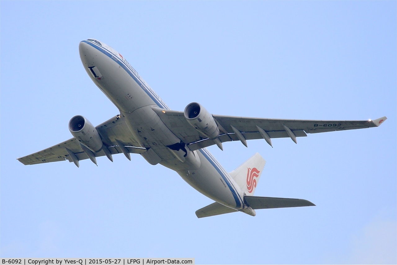 B-6092, 2007 Airbus A330-243 C/N 873, Airbus A330-243, Take-off Rwy 27L, Roissy Charles De Gaulle Airport (LFPG-CDG)