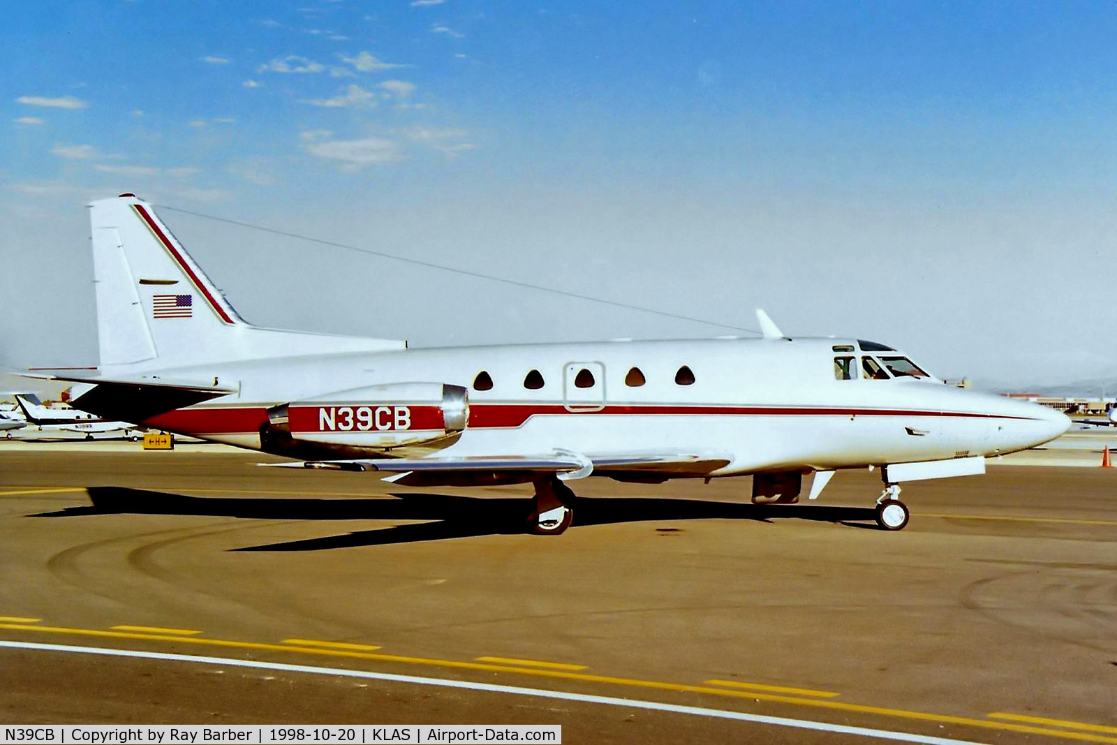N39CB, 1976 Rockwell International NA-265-60 Sabreliner 60 C/N 306-116, Rockwell Sabreliner 60A [306-116] Las Vegas-McCarran Int'l~N 20/10/1998