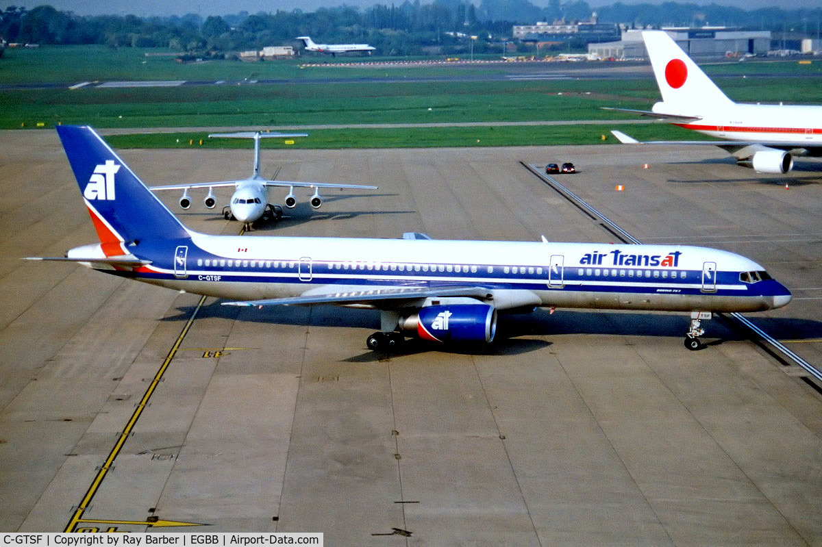 C-GTSF, 1992 Boeing 757-23A C/N 25491, Boeing 757-23A [25491] (Air Transat) Birmingham Int'l~G 01/10/2003