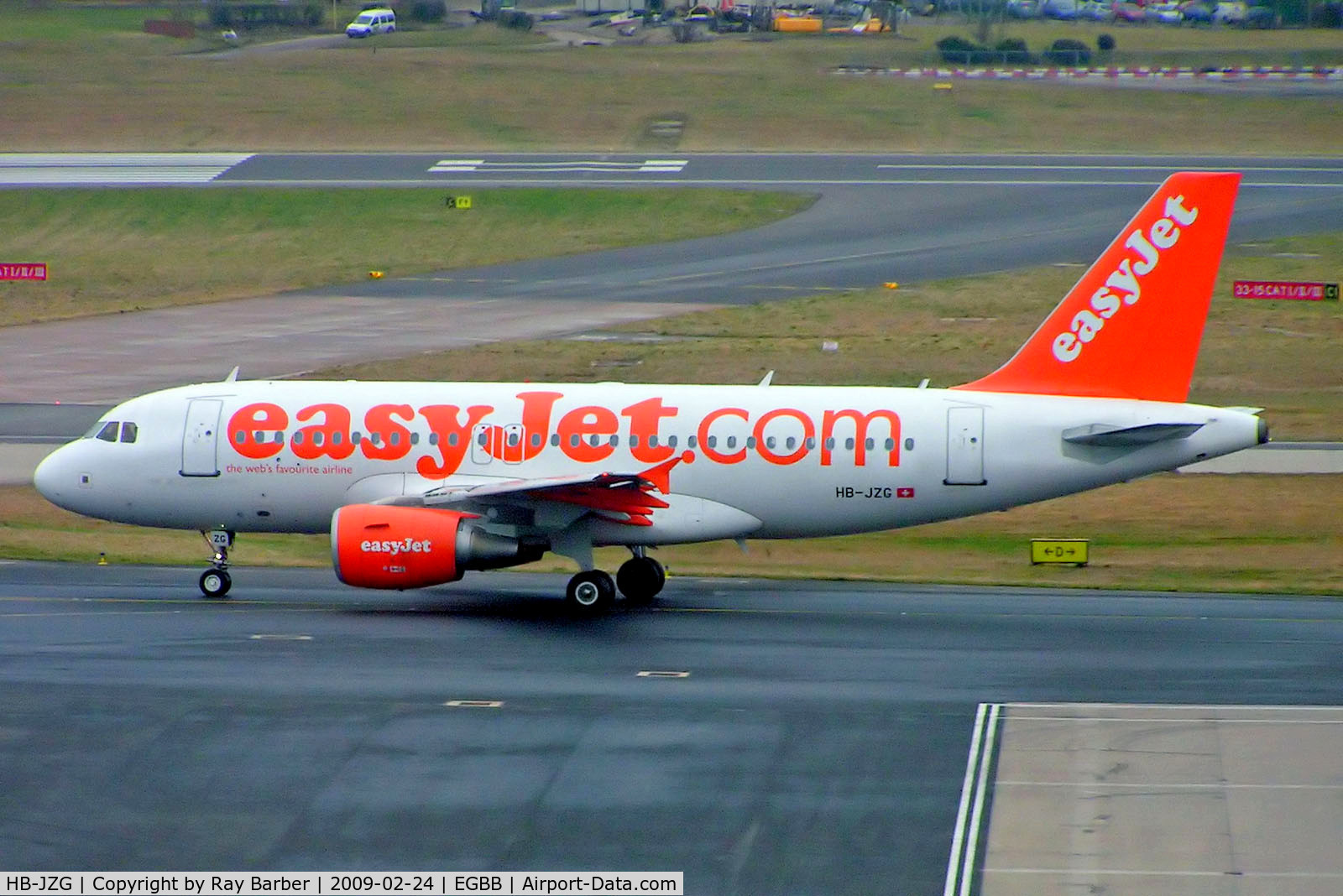 HB-JZG, 2004 Airbus A319-111 C/N 2196, Airbus A319-111 [2196] (EasyJet Switzerland) Birmingham Int'l~G 24/02/2009