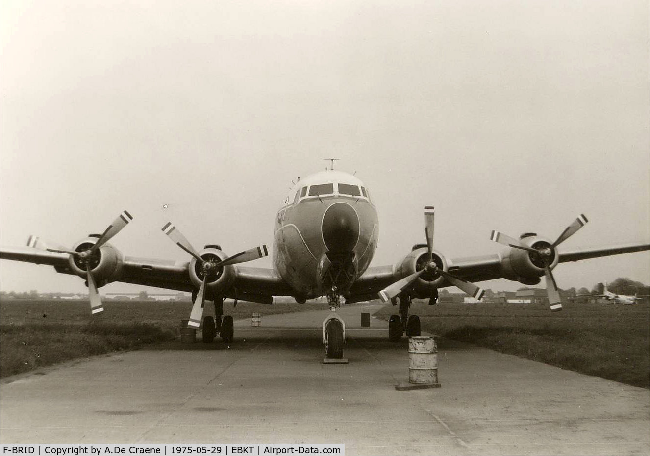 F-BRID, 1956 Douglas DC-6A C/N 44915, At Wevelgem.