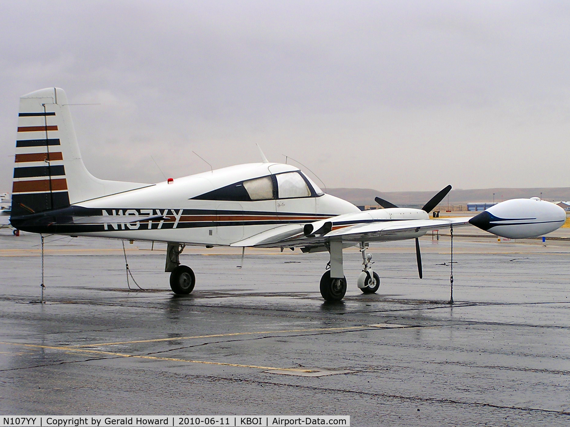N107YY, 1956 Cessna 310 C/N 35266, Here for annual inspection.