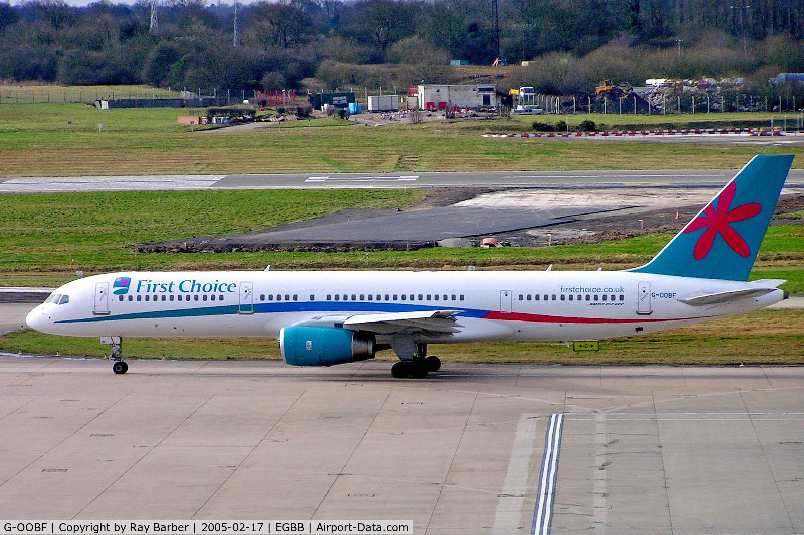 G-OOBF, 2004 Boeing 757-28A C/N 33101, Boeing 757-28A [33101] (First Choice Airways) Birmingham Int'l~G 17/02/2005