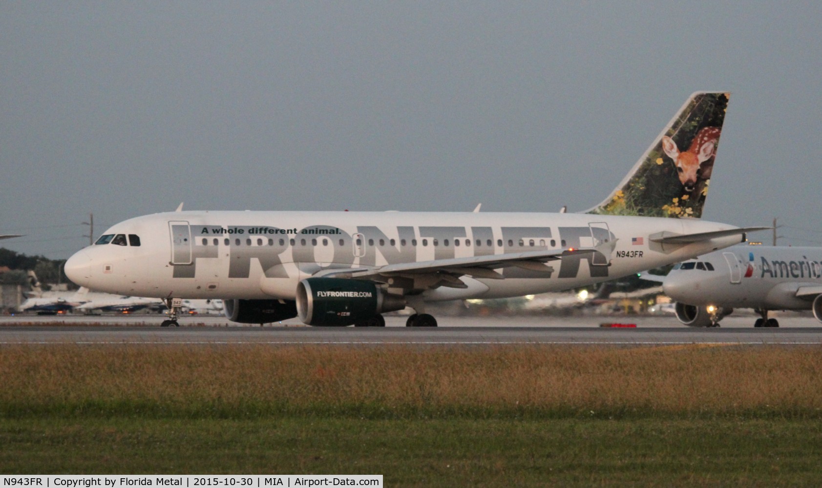 N943FR, 2005 Airbus A319-112 C/N 2518, Cloe Deer Fawn