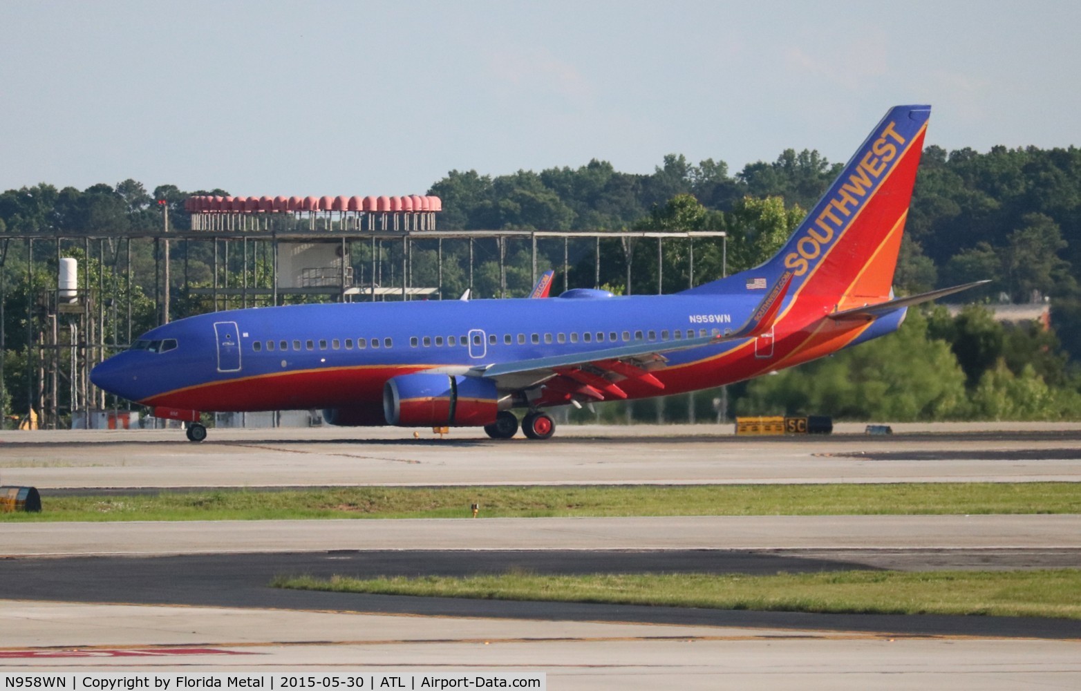 N958WN, 2011 Boeing 737-7H4 C/N 36673, Southwest