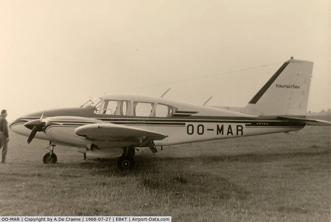 OO-MAR, 1964 Piper PA-23-250 Aztec C C/N 27-2748, OO-MAR of Tourairtax at Wevelgem.