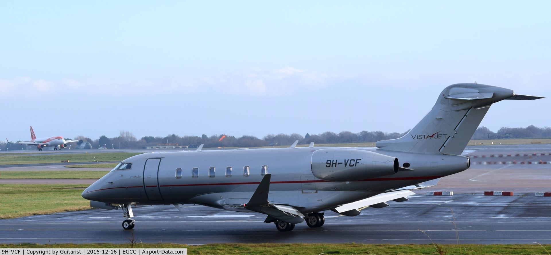 9H-VCF, 2014 Bombardier Challenger 350 (BD-100-1A10) C/N 20541, At Manchester