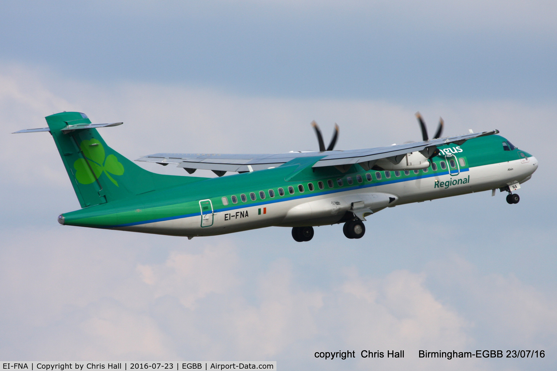 EI-FNA, 2016 ATR 72-212A C/N 1325, Aer Lingus Regional