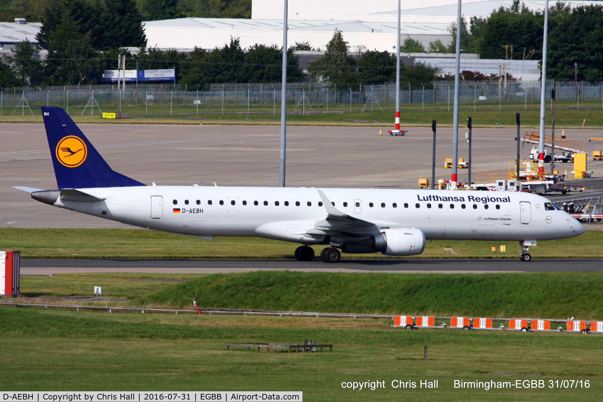 D-AEBH, 2011 Embraer 195LR (ERJ-190-200LR) C/N 19000447, Lufthansa Regional