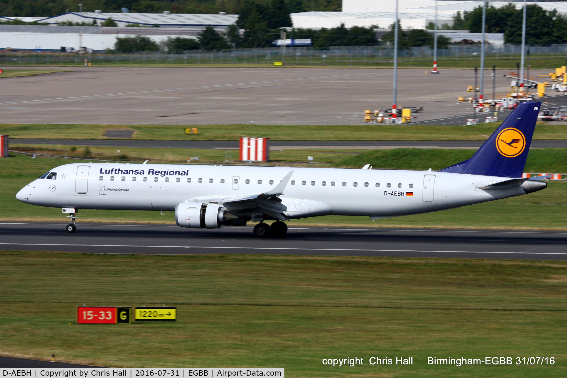 D-AEBH, 2011 Embraer 195LR (ERJ-190-200LR) C/N 19000447, Lufthansa Regional