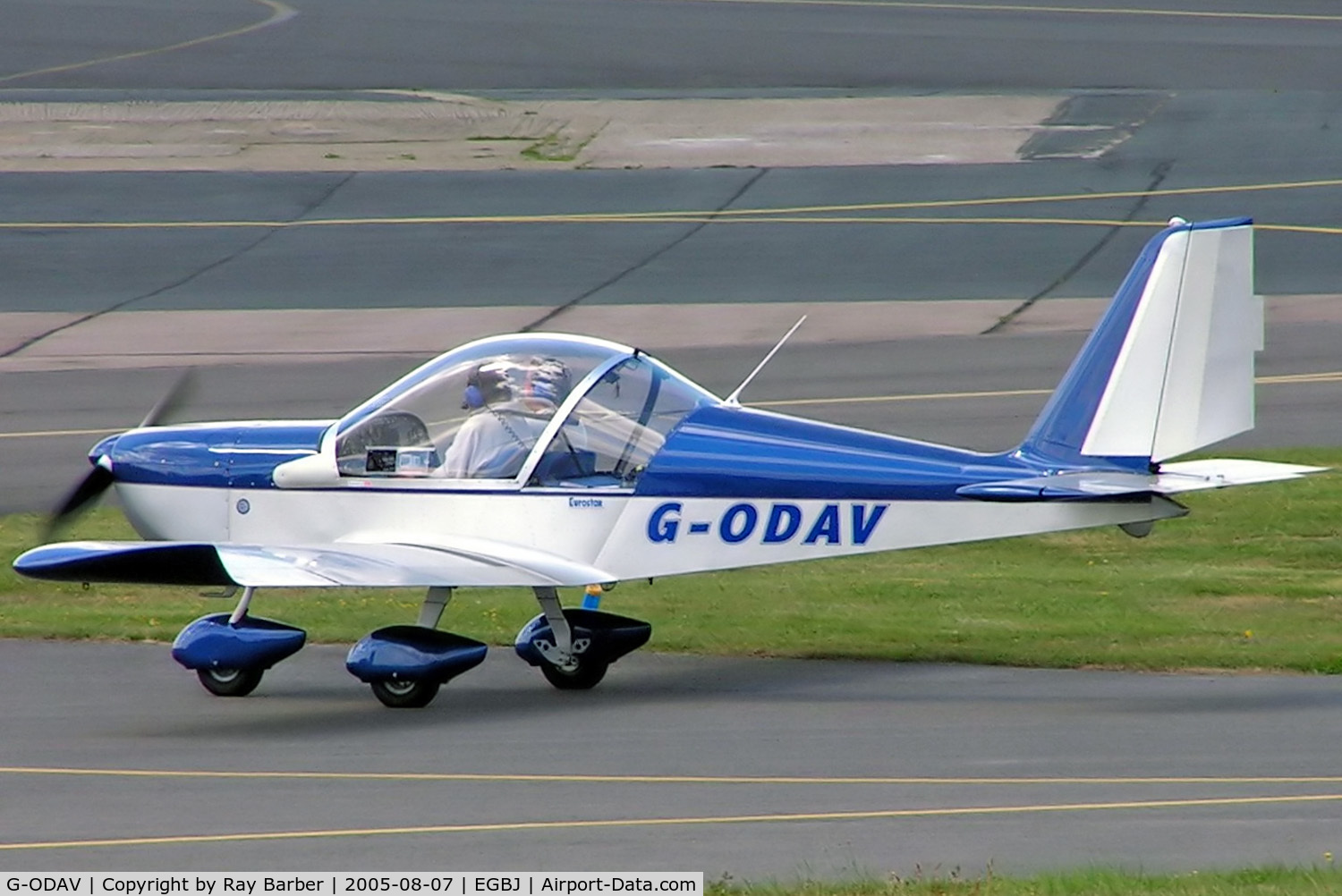 G-ODAV, 2004 Aerotechnik EV-97 Eurostar C/N PFA 315-14299, Evektor EV-97 Eurostar [PFA 315-14299] Staverton~G 07/08/2005