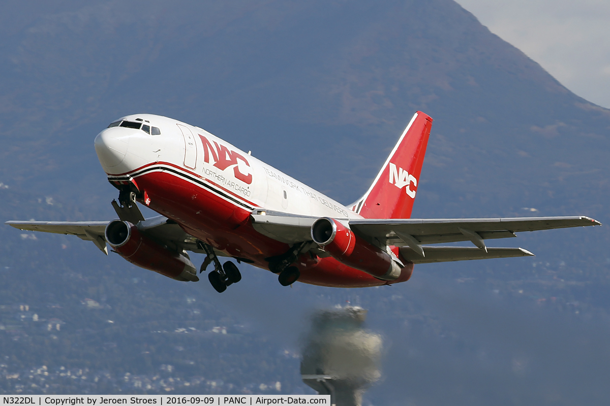 N322DL, 1984 Boeing 737-232 C/N 23094, Anchorage