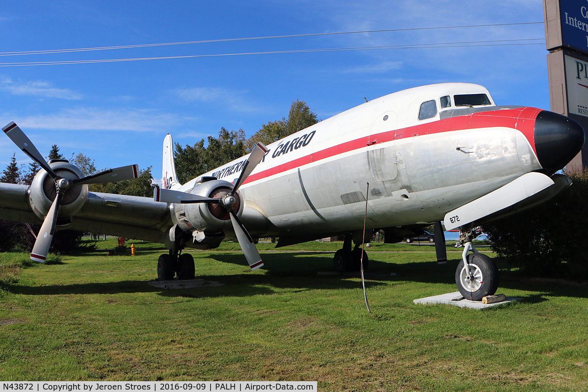 N43872, 1953 Douglas VC-118A Liftmaster (DC-6A) C/N 44665, Lake Hood