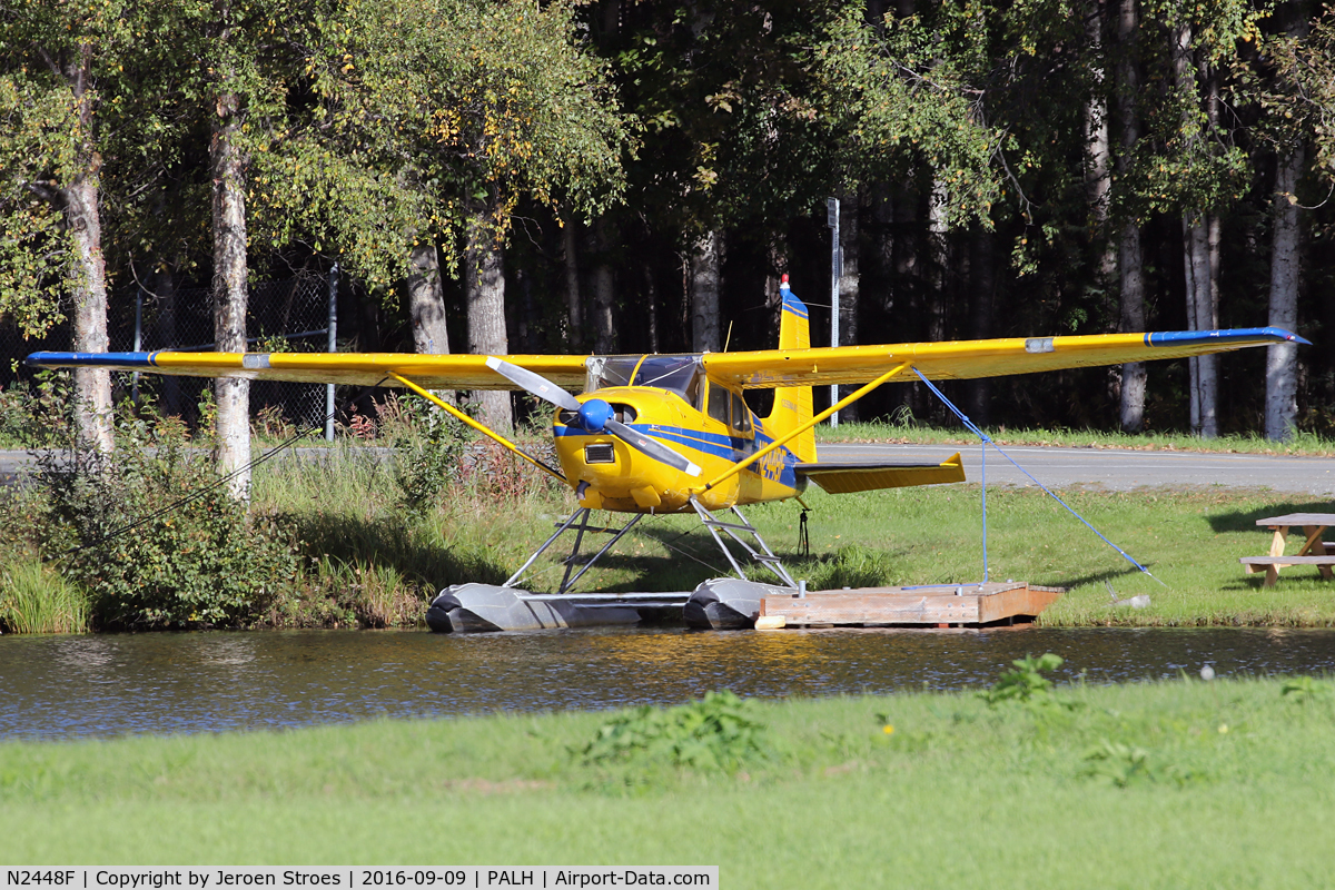 N2448F, 1965 Cessna 180H Skywagon C/N 18051648, Lake Hood