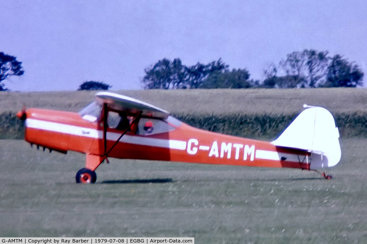 G-AMTM, 1952 Auster J-1 Autocrat C/N 3101, Auster J/1 [3101] Leicester 08/07/1979. From a slide.